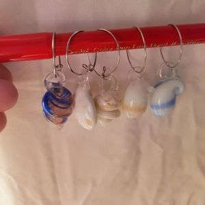 She'll ocean wine glass charms